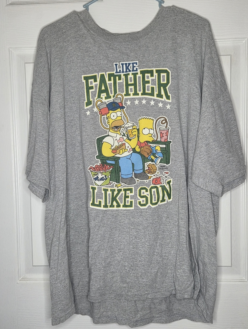 The Simpsons (Homer & Bart) "Like Father Like Son" Tshirt Mens Size 2XL